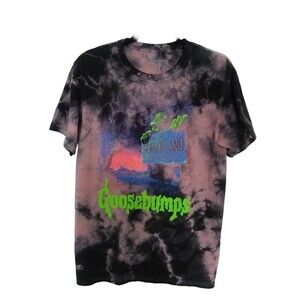 New GOOSEBUMPS Horrorland Tie Dye Cotton‎ Tee Shirt Unisex Spooky Halloween NWOT